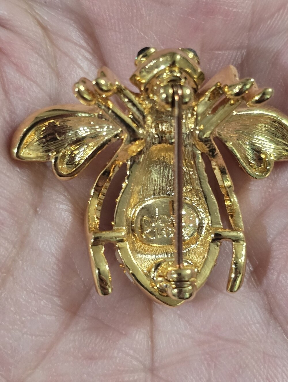 Vintage Joan Rivers Opal Bee October Birthday Brooch - Picture 8 of 14